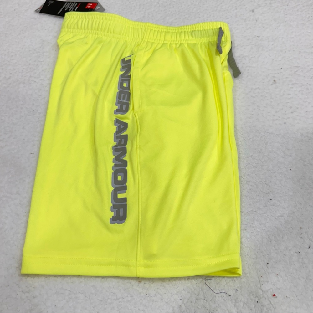 Boys Yellow Under Armour Shorts
